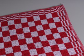 Keuken- &amp; Theedoek - Set van 12 - blok - horeca - rood