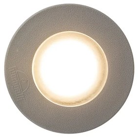 Buitenlamp met dimmer Opbouwspot grijs IP55 incl. GU10 - Franca Modern GU10 Buitenverlichting rond