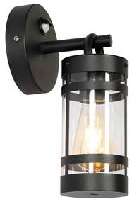 Buiten wandlamp zwart IP44 met bewegingssensor - Ruben