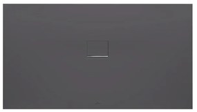 Villeroy & Boch SQUARO INFINITY Douchebak 180x90x4cm 90cm rechthoek Quaryl Antraciet udq1890sqi2bv-1s