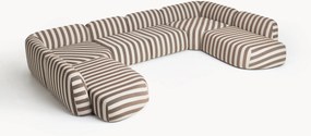 XL modulaire gestreepte bank Wolke