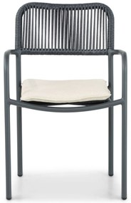 Tuinset 8 personen 300 cm Aluminium/rope Grijs Coco Penya/Weave