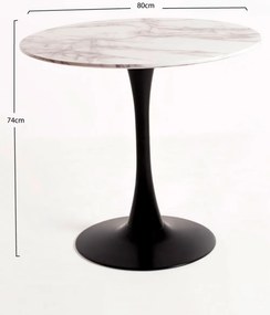 Kolio Tafel 80 cm Marmer
