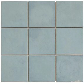 The Mosaic Factory Kasba mozaïek 10x10cm turquoise glans