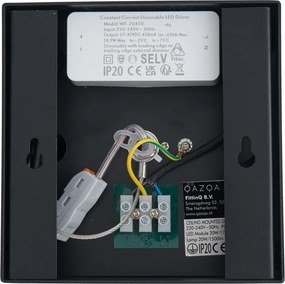 Moderne opbouw spot zwart incl. LED dimbaar - Dionysos