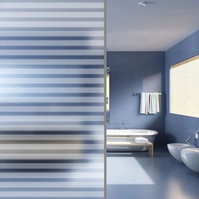 vidaXL Privacyfolie matte strepen zelfklevend 0,9x5 m