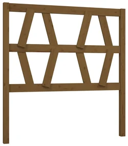 vidaXL Hoofdbord 106x4x100 cm massief grenenhout honingbruin