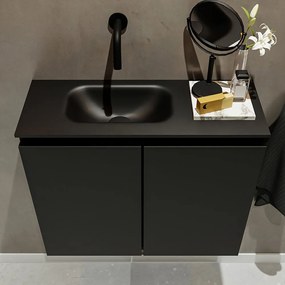 Mondiaz Ture 60cm toiletmeubel urban met wastafel urban links geen kraangat