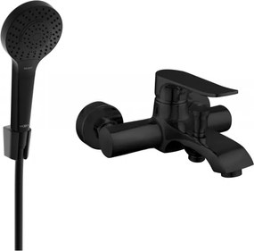 Mexen Pecos R05 badkraan met douche set, zwart - 7273R05-70