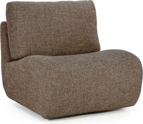 Draaibare Fauteuil Bruin Zonder Armleuning