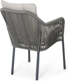 Tuinstoel Rope Grijs-antraciet De Laan Marbella