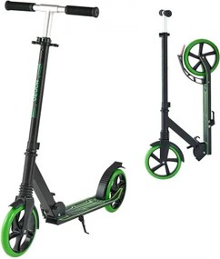 VEVOR Scooter (2 wielen) voor kinderen vanaf 8 jaar, stadsscooter, kinderscooter, straatscooter met in hoogte verstelbaar stuur en antislip deck, opvouwbare step tot 100 kg, zwart + groen