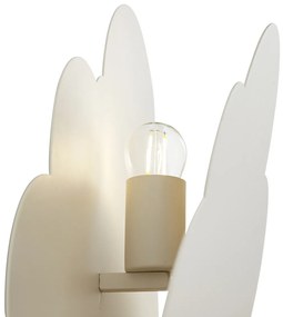 Kinder wandlamp beige wolk met zon - Cloudy