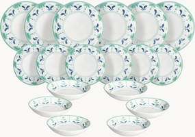 Porseleinen serviesset Madison Positano, 6 personen, 18-delig