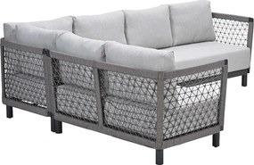 Garden Impressions Oliver loungeset 4-delig - donker grijs