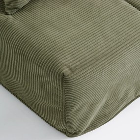 Slaapbank BZ, 10 cm schuim, ribfluweel, AVA