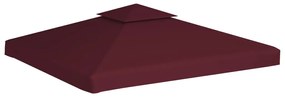 vidaXL Prieeldak 2-laags 3x3m 310 g/m² bordeaux
