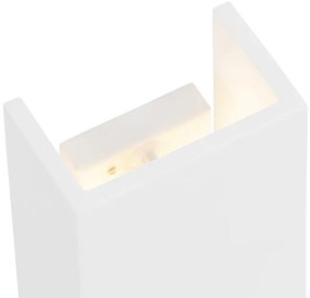 Moderne wandlamp wit rechthoekig - Colja Novo