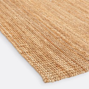 Rechthoekig vloerkleed in jute XXL, Aftas