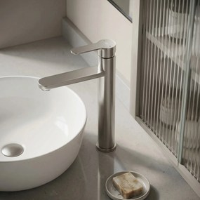 Wastafelkraan Rea Arcos Brush Nickel