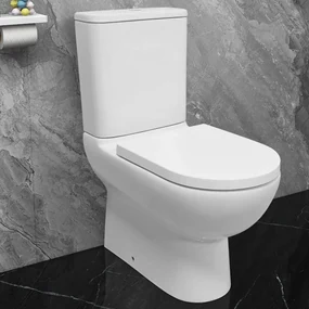 Eastbrook Osterley Comfort toiletpot back to wall met vortex spoeling wit glans
