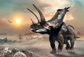 Ilustratie Agujaceratops scene 3D illustration, Warpaintcobra