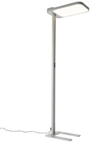 Daglicht vloerlamp grijs vierkant incl. LED en dimmer - Guzo