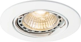 Smart inbouwspot wit kantelbaar incl. Wifi GU10 - Edu