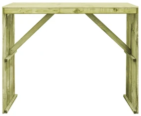 vidaXL Bartafel 130x60x110 cm geïmpregneerd grenenhout
