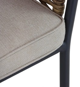 Tuinset Ronde Tuintafel 120 cm Aluminium/wicker Grijs 4 personen Lifestyle Garden Furniture Nice/Fabriano