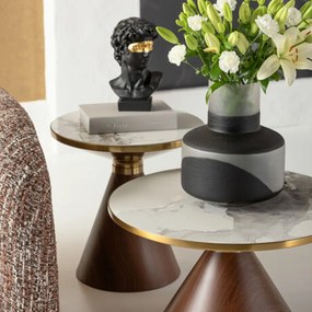 Kare Design Cono Ronde Salontafel Marmer - 70 X 70cm.