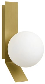 APP1759-1W Wandlamp in geborsteld goud/wit
