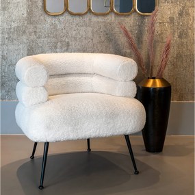 Richmond Interiors Amelia Design Fauteuil Wit Boucle