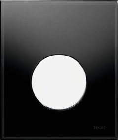 TECE Loop urinoir drukplaat glas zwart toets wit