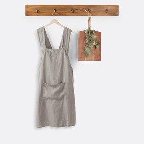 Japanse schort, gewassen linnen Victorine