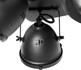 Industriële spot zwart 4-lichts - Emado