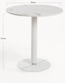 Tafel Firro Rond 70cm Wit