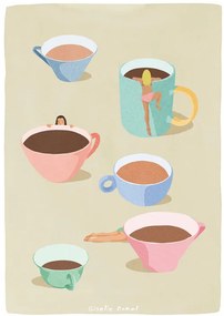 Ilustratie Coffee Ladies, Giselle Dekel