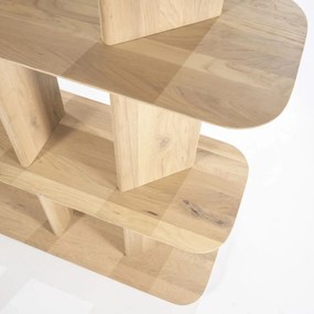 Open Wandkast Eikenhout Naturel - 180x40x180cm.