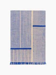 Wasbaar laagpolig in- & outdoor vloerkleed Monochrome met franjes, design Folkform