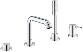 Grohe Essence New afdekset 4-gats badrandcombinatie met douchegarnit Chroom