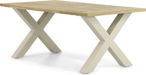 Tuinset 4 personen 180 cm Aluminium Taupe Presto Brentino/Cardiff