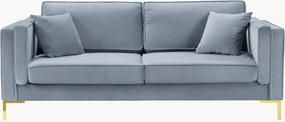 Bank Luis (3-zits) met fluweel effect, B 200 cm
