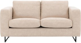 Goossens Excellent Bank Jovani beige, micro leer, 2-zits, urban industrieel