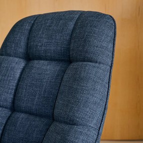 Kave Home Jaspe Moderne Draaifauteuil Blauw