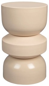 Dutchbone Apollo Beige Two-tone Bijzettafel Van Metaal - 29 X 29cm.