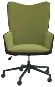 vidaXL Relaxstoel fluweel en PVC lichtgroen
