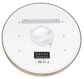 Badkamerspiegel koper 50 cm incl. LED 3-staps dimbaar met touch rond - Miral