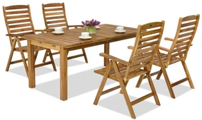 Tuinmeubelen van hout Dżakarta/Bombaj 4 Garden Point