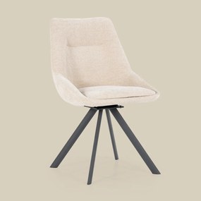 By-Boo Bliss Draaibare Eetkamerstoel Taupe Stof